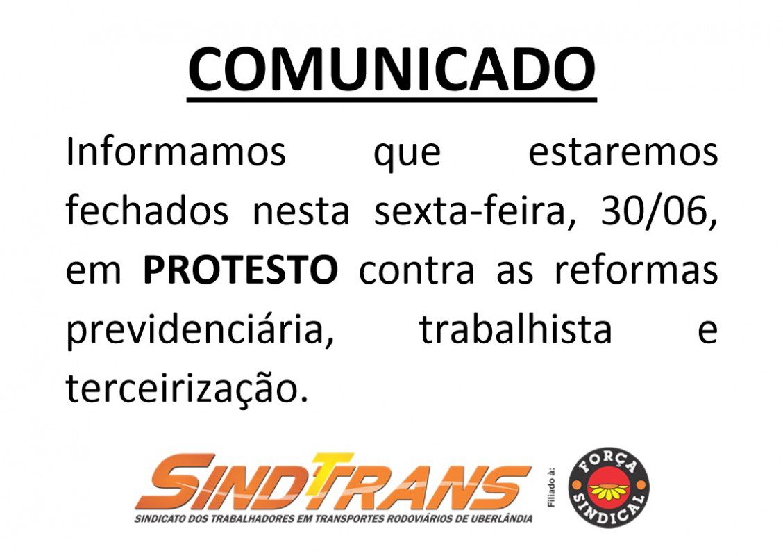 Comunicado de Fechamento