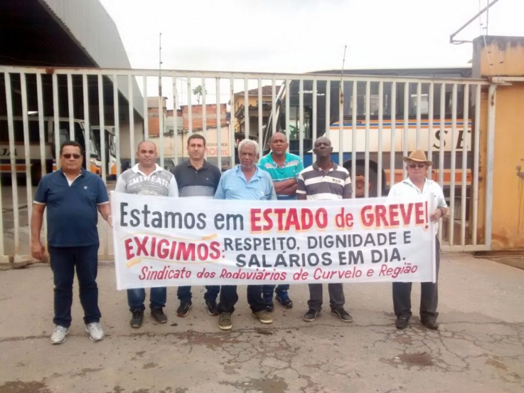 SINDTTRANS PARTICIPA DE GREVE EM CURVELO