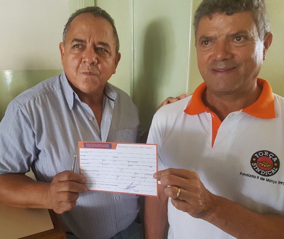 Secretário do Movimento Sindical, Célio Moreira, traz vereador Zé Divino para o Solidariedade Minas