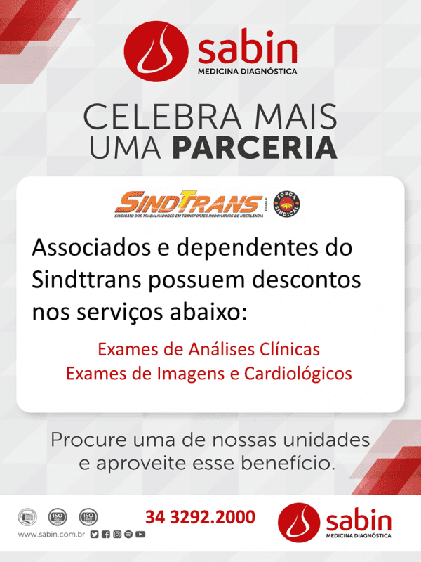 Sabin IPAC é a nova parceria do SINDTTRANS