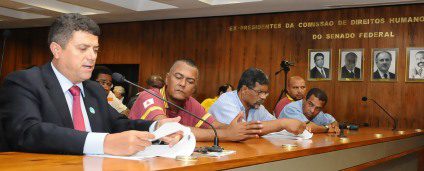 Presidente Célio Moreira apresenta o relatório das Audiências Públicas Movimento Pró Estatuto do Motorista