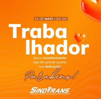 SINDTTRANS homenageia os trabalhadores rodoviários no 1º de Maio