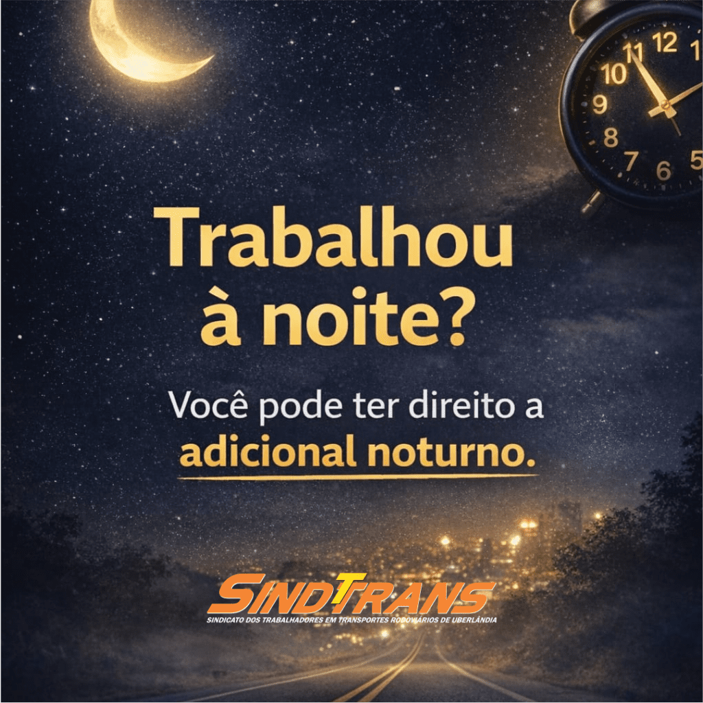 Trabalhadores do transporte têm direito ao adicional noturno previsto em lei e convenção coletiva
