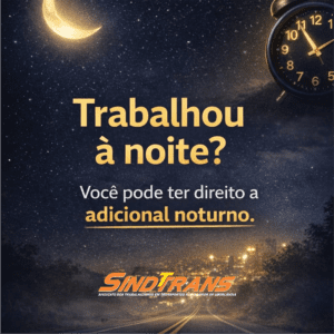 Trabalhadores do transporte têm direito ao adicional noturno previsto em lei e convenção coletiva