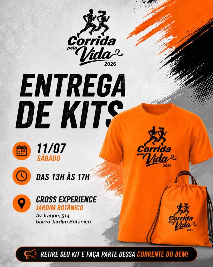 Entrega de kits da Corrida Pela Vida 2026 acontece neste sábado em Uberlândia