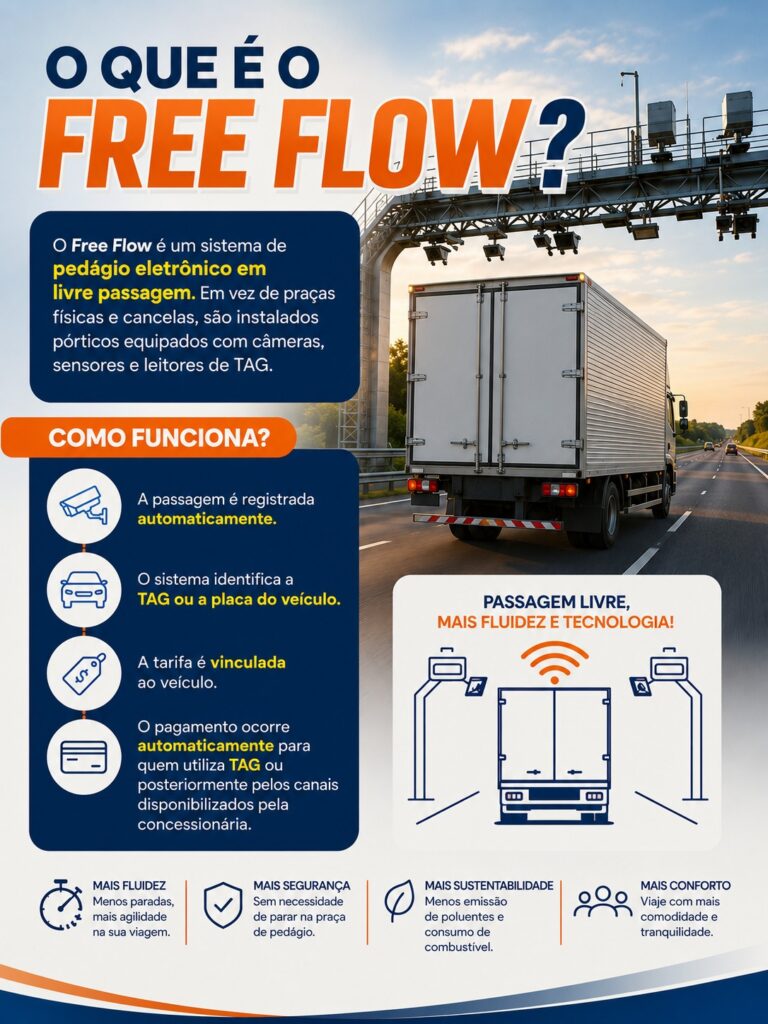 Free Flow: entenda como funciona o sistema de pedágio eletrônico nas rodovias